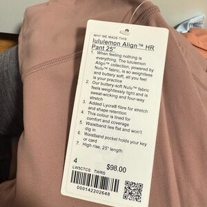 NEVER WORN - Lululemon Align HR Pant 25”